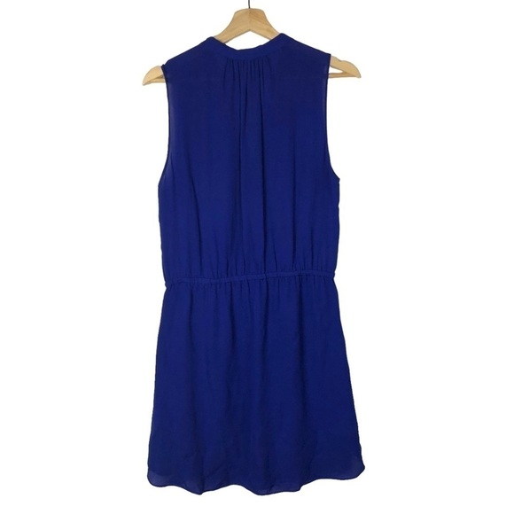 Artizia Babaton Benedict Cobalt Blue Silk Mini Dress M - Picture 2 of 4